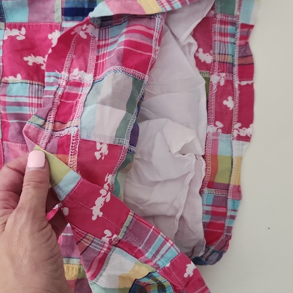 Disney Disneyland Pink Patchwork Summer Dress Medium - Picture 3 of 10